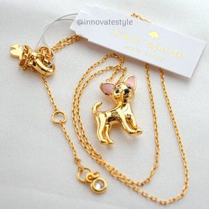 Kate Spade Haute Stuff Chihuahua Pendant Necklace